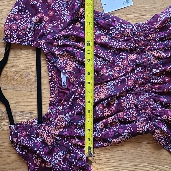 SO BRAND WOMENS JUNIOR SIZE SUMMER TOP WITH SMOCKING SIZE SMALL - Picture 14 of 15